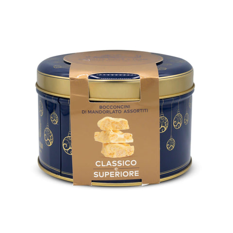 Garzotto Bocconcini di Mandorlato Classico/Superiore Confezione Latta 200g Dolci Garzotto Rocco & Figlio