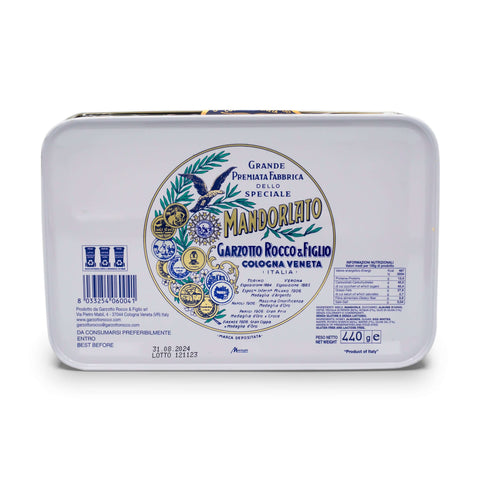 Garzotto Mandorlato Confezione Latta 440g Dolci Garzotto Rocco & Figlio