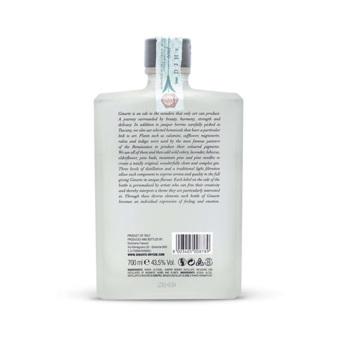 GinArte Dry Gin by UMAN 43.5° 70cl Giftbox Gin Distillerie Francoli
