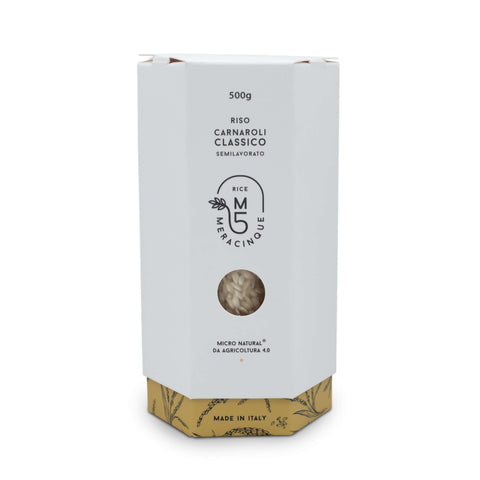 Riso Carnaroli Classico Semilavorato Giftbox ESAGONO 500gr Pasta e Riso MeraCinque