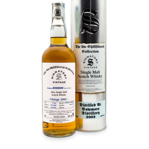Signatory Bowmore 2002 Unchill. Whisky Signatory Vintage