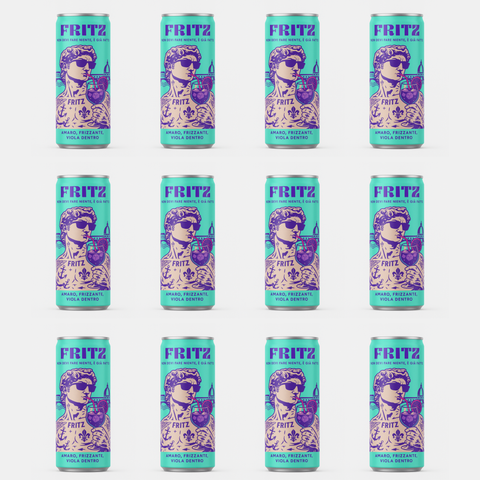 Fritz Spritz Toscano – Lattina 25cl | RTD Viola 6.5%- Ready To drink Spirito Fiorentino 12 lattine