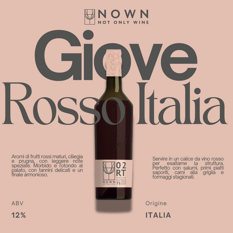 09 GIOVE ROSSO ITALIA 12% Vino Sfuso NOWN - Not Only Wine