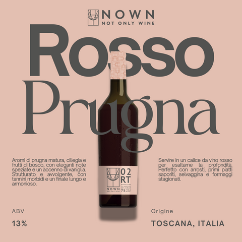 12 VINO ROSSO PRUGNA 13% Vino Sfuso NOWN - Not Only Wine