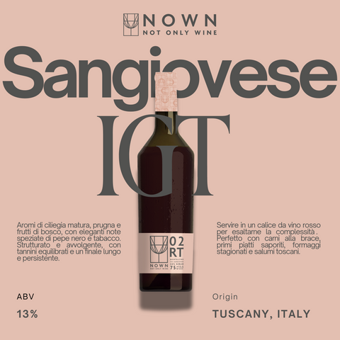 13 SANGIOVESE IGT 13% Vino Sfuso NOWN - Not Only Wine